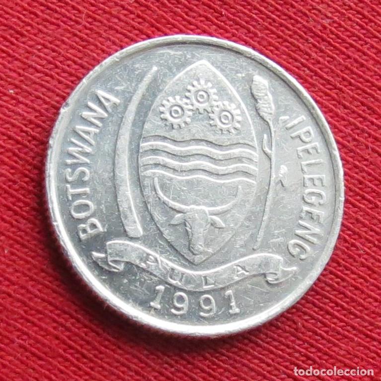 Monedas antiguas de &Aacute;frica: Botswana Botsuana 1 thebe 1991 - Foto 2