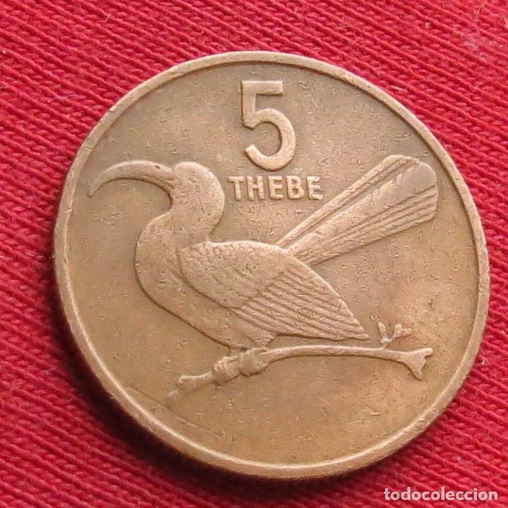 Monedas antiguas de &Aacute;frica: Botswana Botsuana 5 thebe 1980 - Foto 1