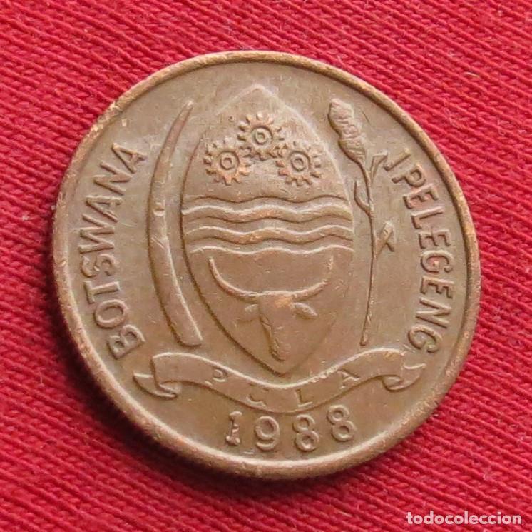 Monedas antiguas de &Aacute;frica: Botswana Botsuana 5 thebe 1988 - Foto 2