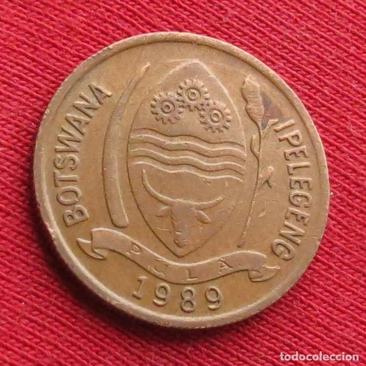 Monedas antiguas de &Aacute;frica: Botswana Botsuana 5 thebe 1989 - Foto 2