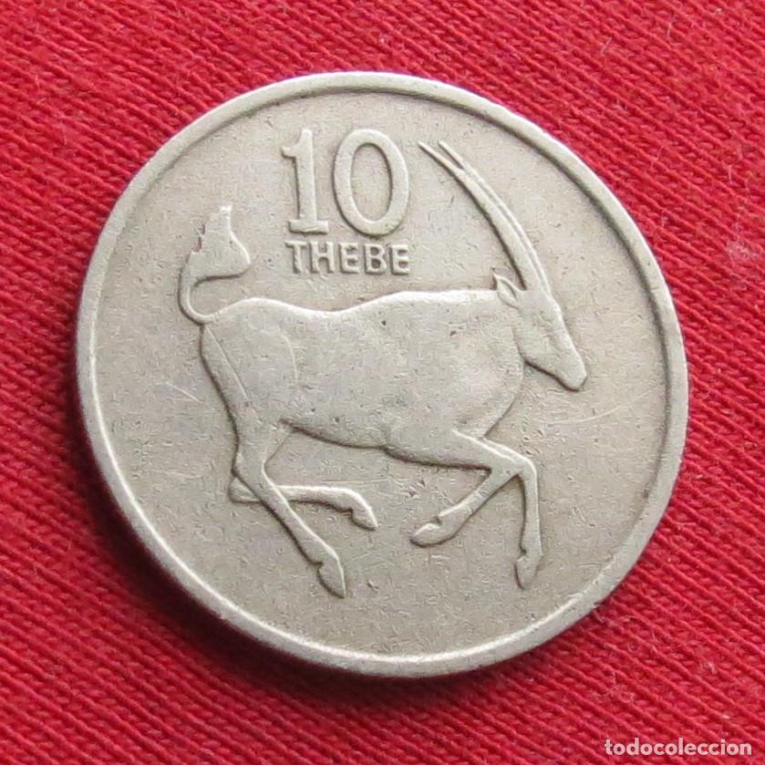 Monedas antiguas de &Aacute;frica: Botswana Botsuana 10 thebe 1977 - Foto 1