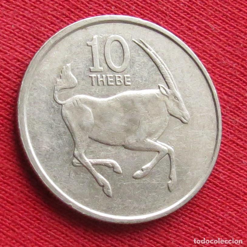Monedas antiguas de &Aacute;frica: Botswana Botsuana 10 thebe 1989 - Foto 1