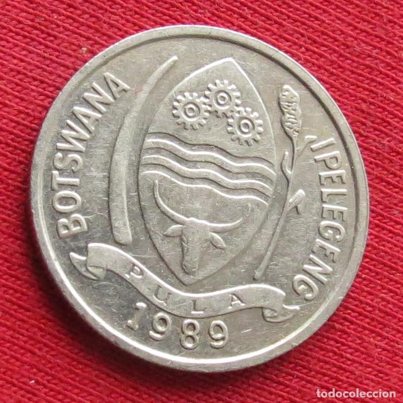 Monedas antiguas de &Aacute;frica: Botswana Botsuana 10 thebe 1989 - Foto 2