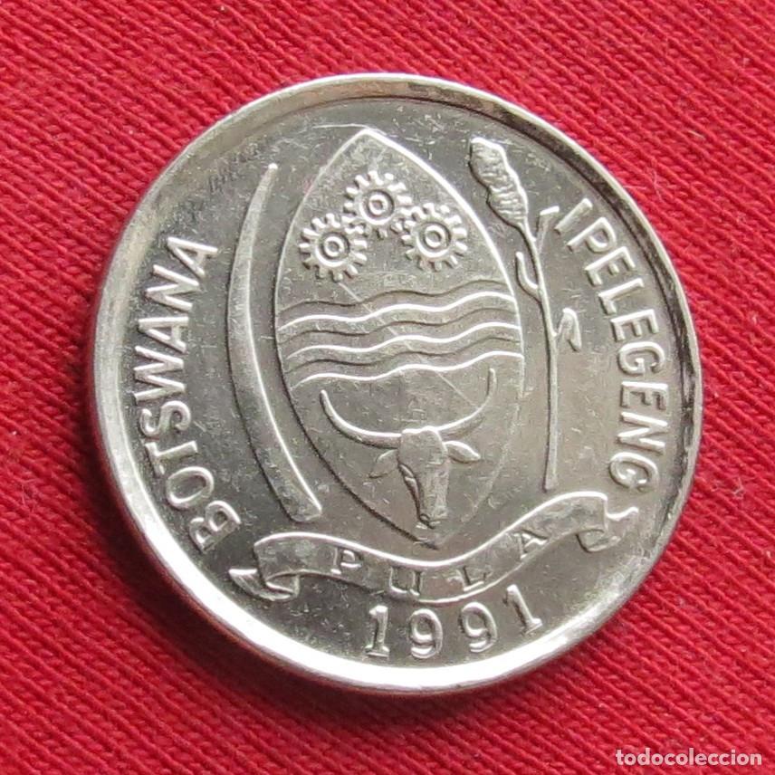 Monedas antiguas de &Aacute;frica: Botswana Botsuana 10 thebe 1991 - Foto 2