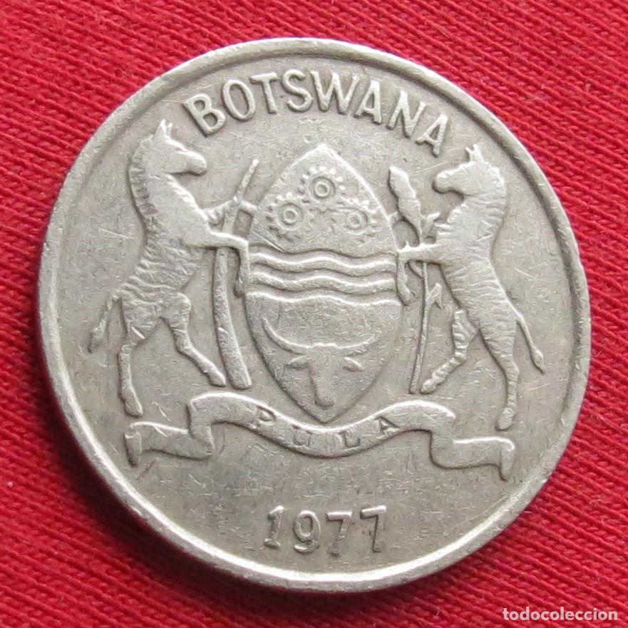Monedas antiguas de &Aacute;frica: Botswana Botsuana 25 thebe 1977 - Foto 2
