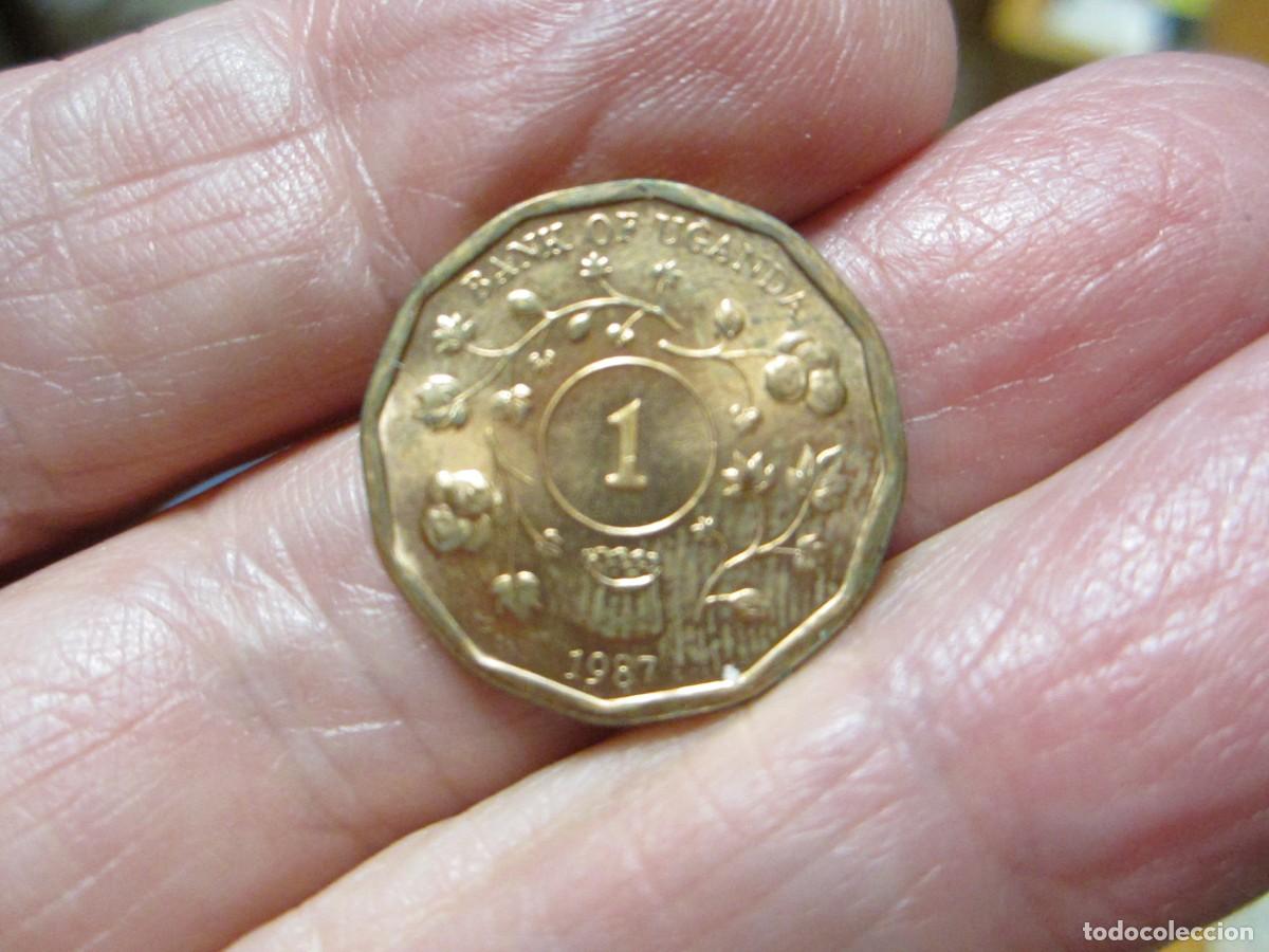 Monedas antiguas de &Aacute;frica: MONEDA DE UGANDA DE 1 SHILLING DE 1987 SC - Foto 2
