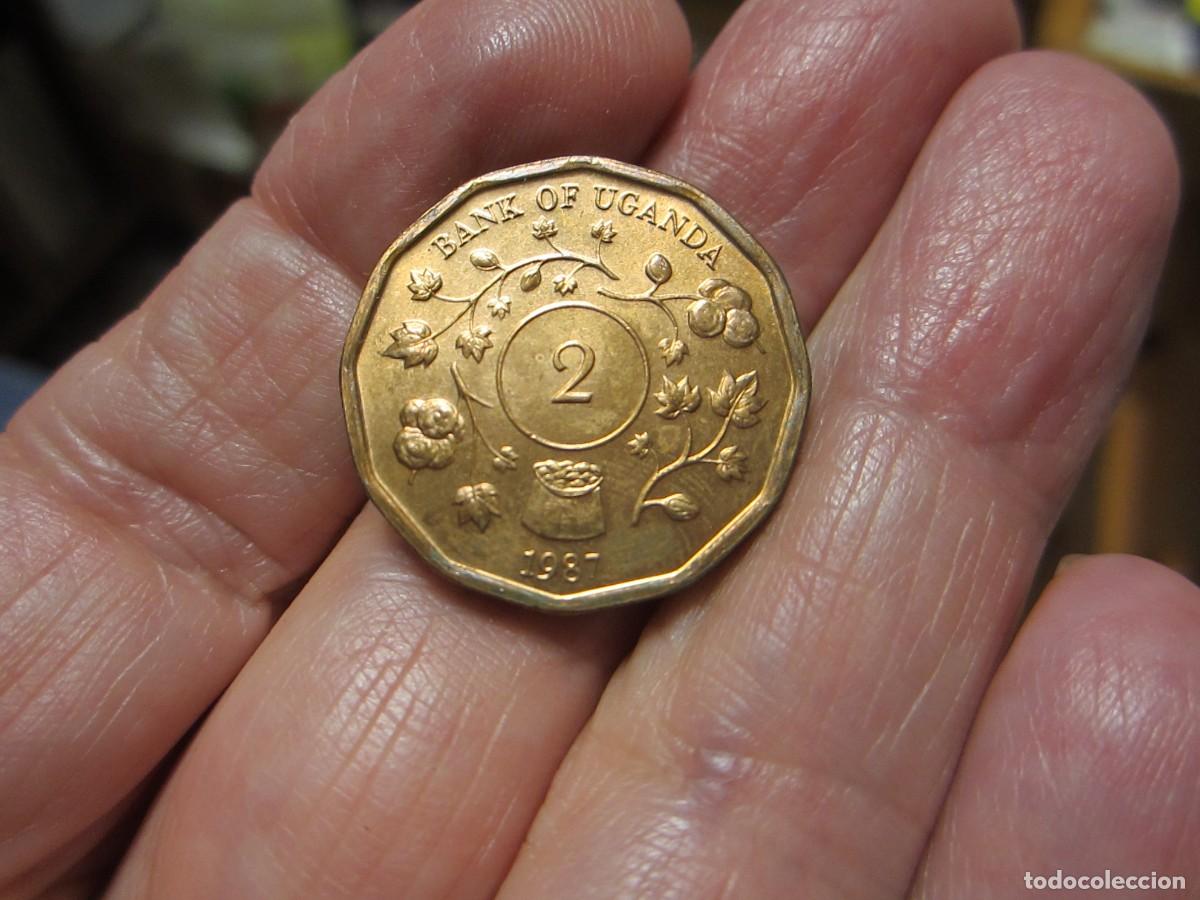 Monedas antiguas de &Aacute;frica: MONEDA DE UGANDA DE 2 SHILLING DE 1987 SC - Foto 2
