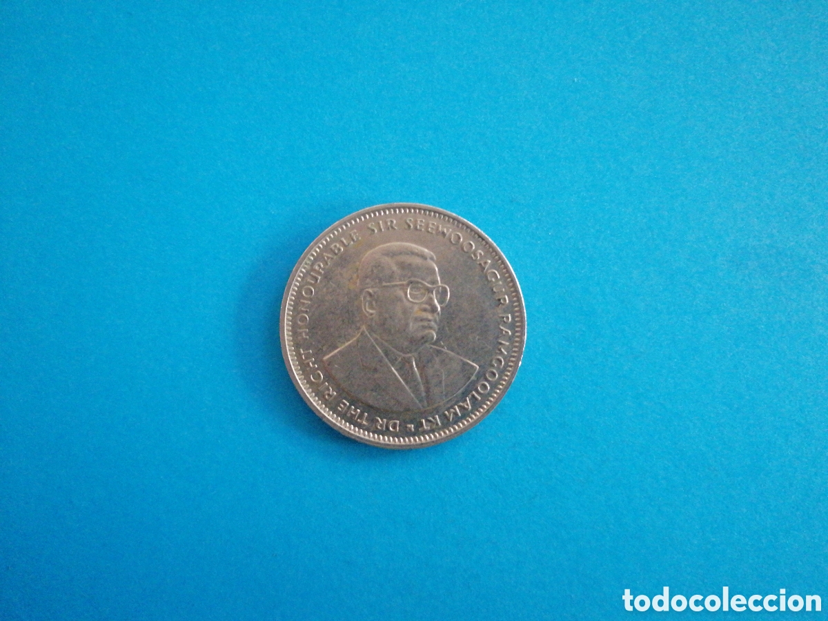 Monedas antiguas de &Aacute;frica: 1 rupia de Mauricio 1990 - Foto 1