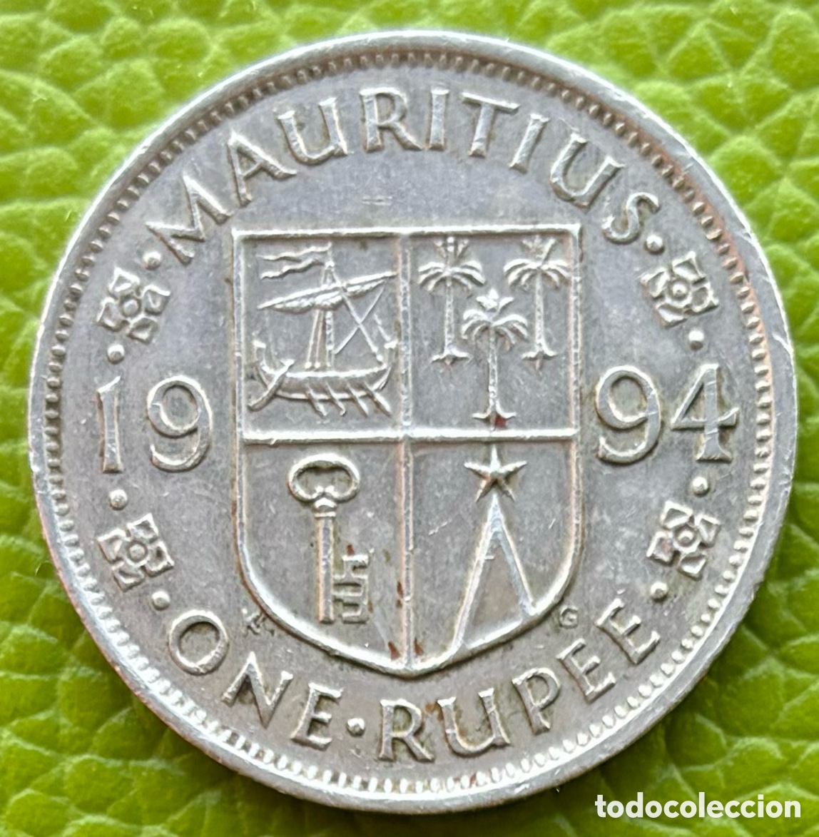 Monedas antiguas de &Aacute;frica: MAURITIUS. UNA RUPIA. 1994. - Foto 2