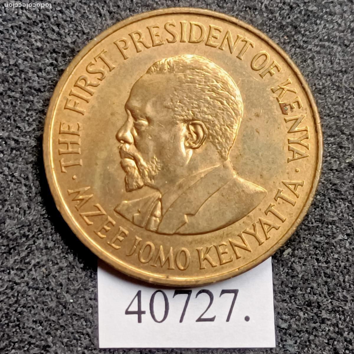 Monedas antiguas de &Aacute;frica: Kenia 5 c&eacute;ntimos 1971 - Foto 1