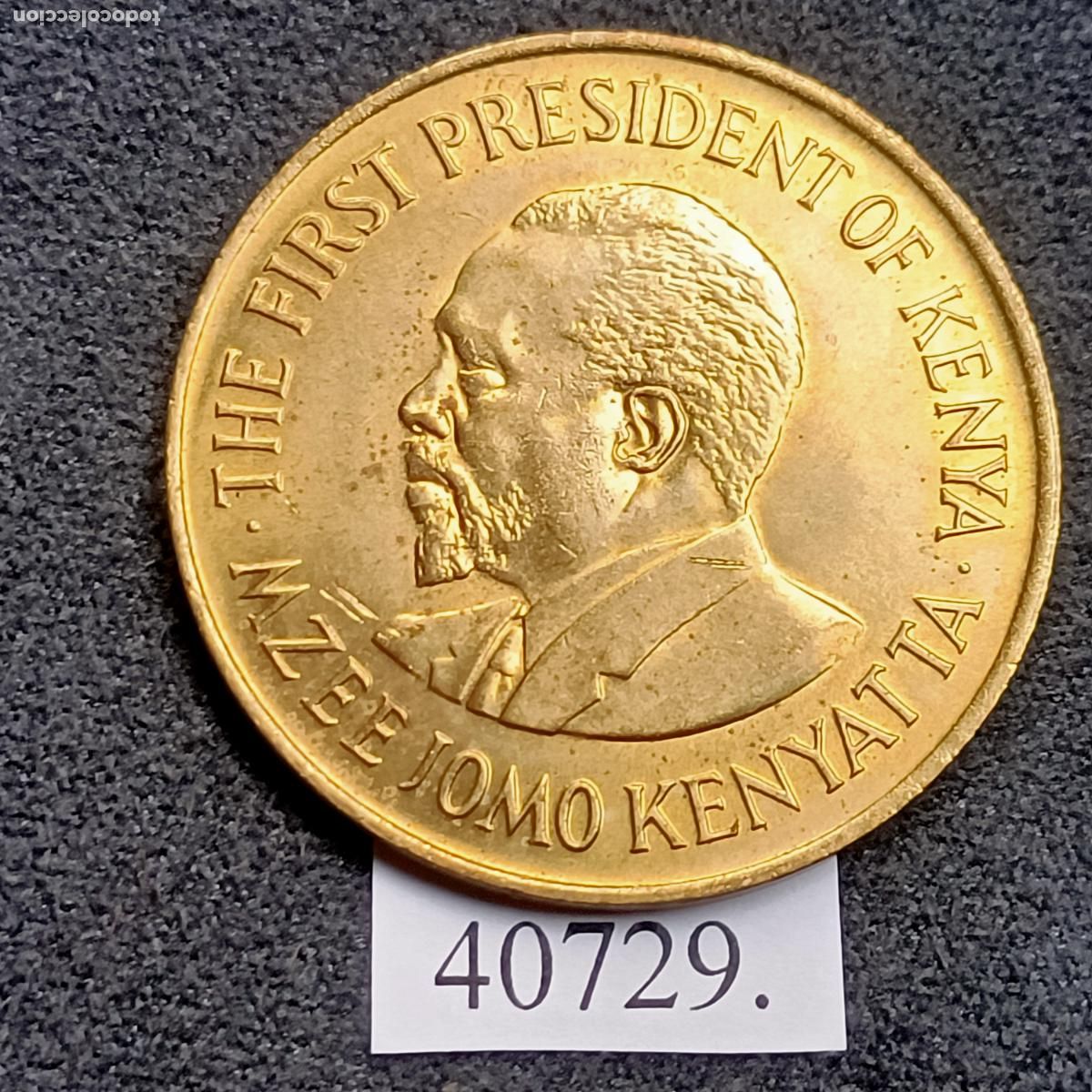 Monedas antiguas de &Aacute;frica: Kenia 10 c&eacute;ntimos 1978 - Foto 1