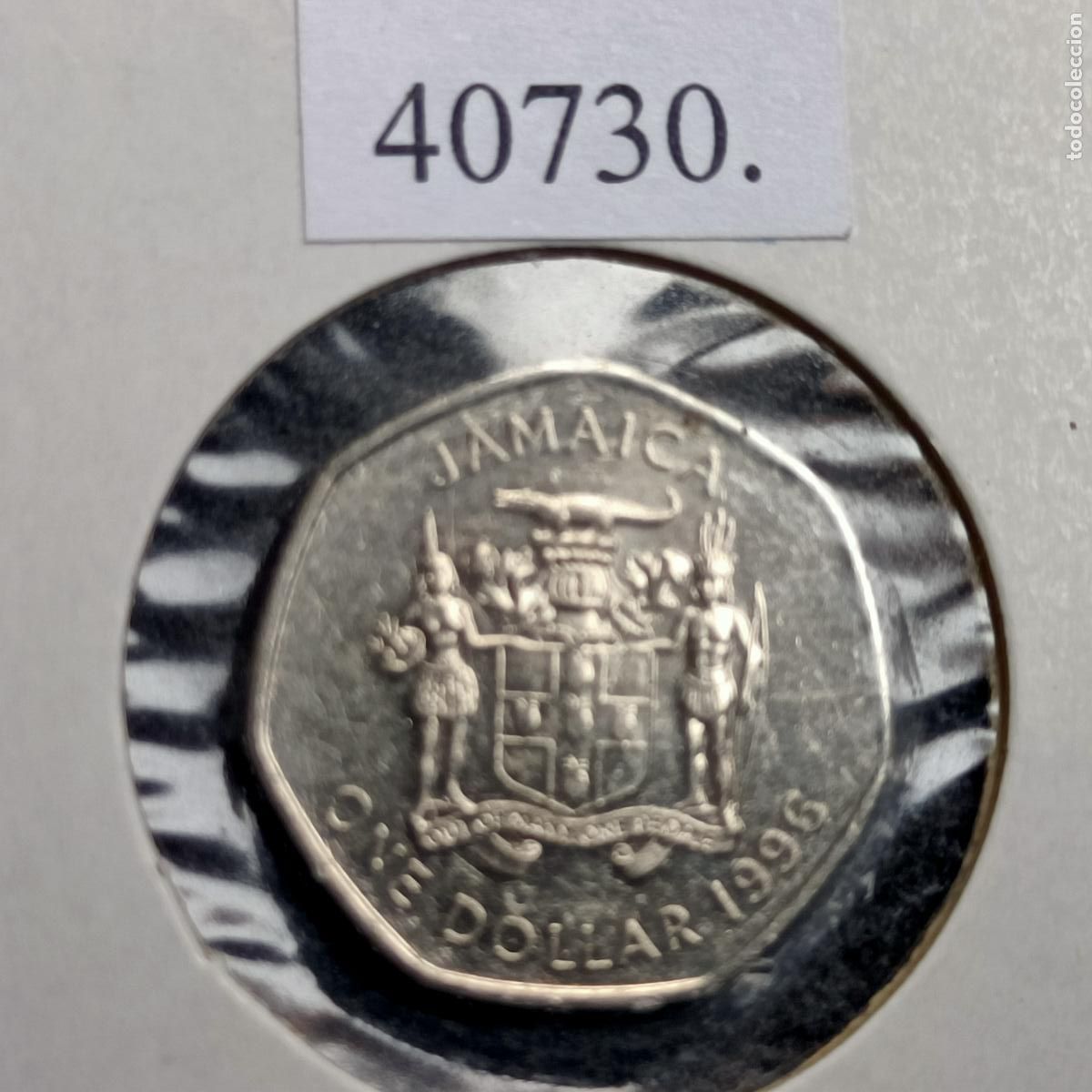 Monedas antiguas de &Aacute;frica: Jamaica 1 dolar 1996 - Foto 2
