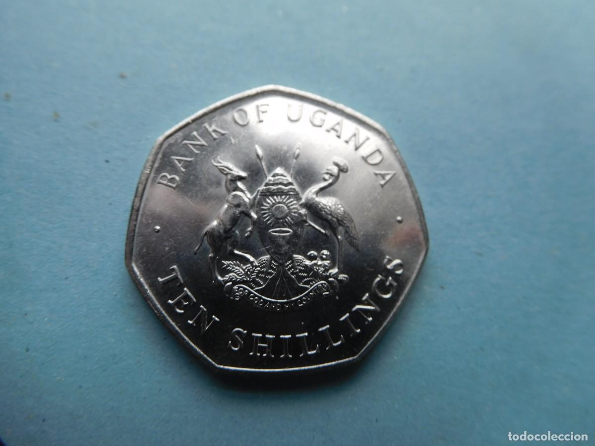 Monedas antiguas de &Aacute;frica: MONEDA, 10 CHELINES ,UGANDA, 1987 MBSC - Foto 1