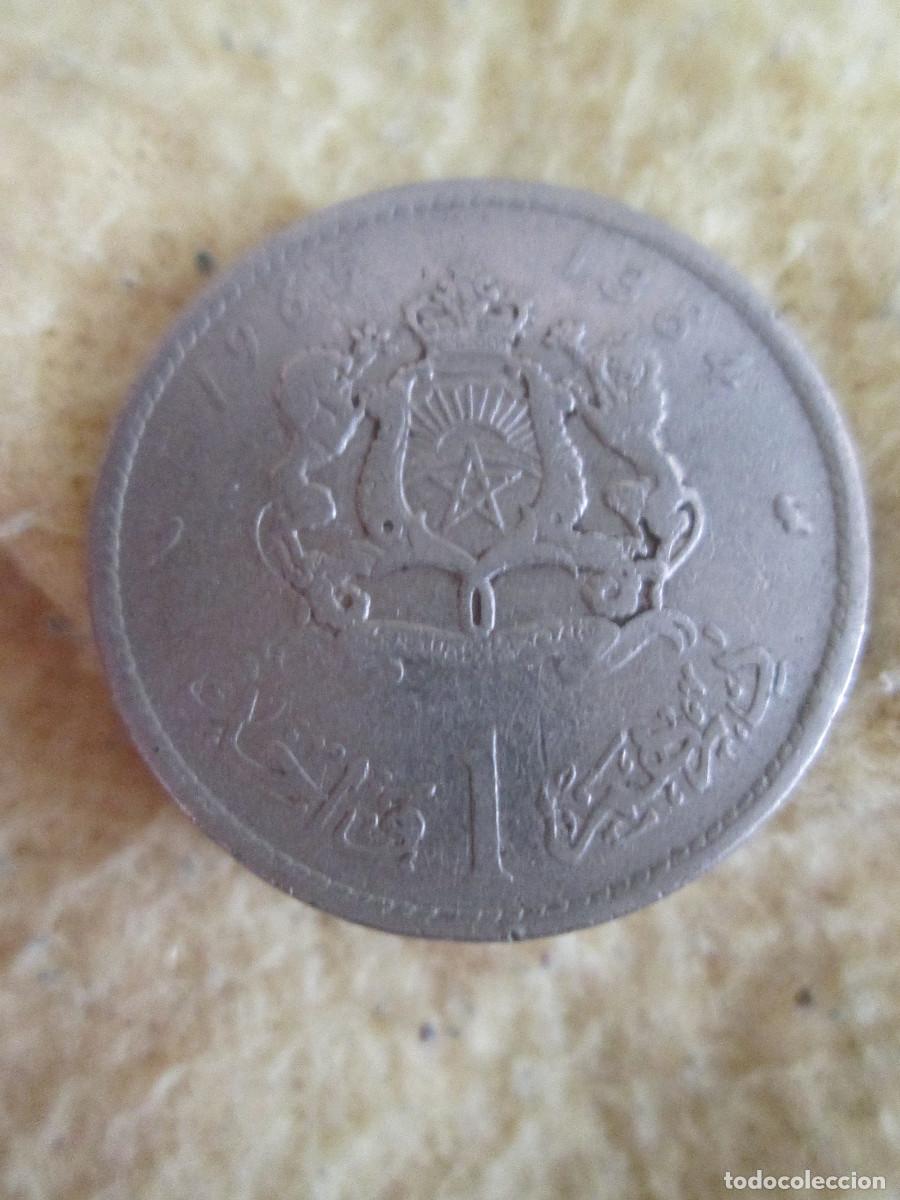 Monedas antiguas de &Aacute;frica: Marruecos 1 dirham 1965 - Foto 1