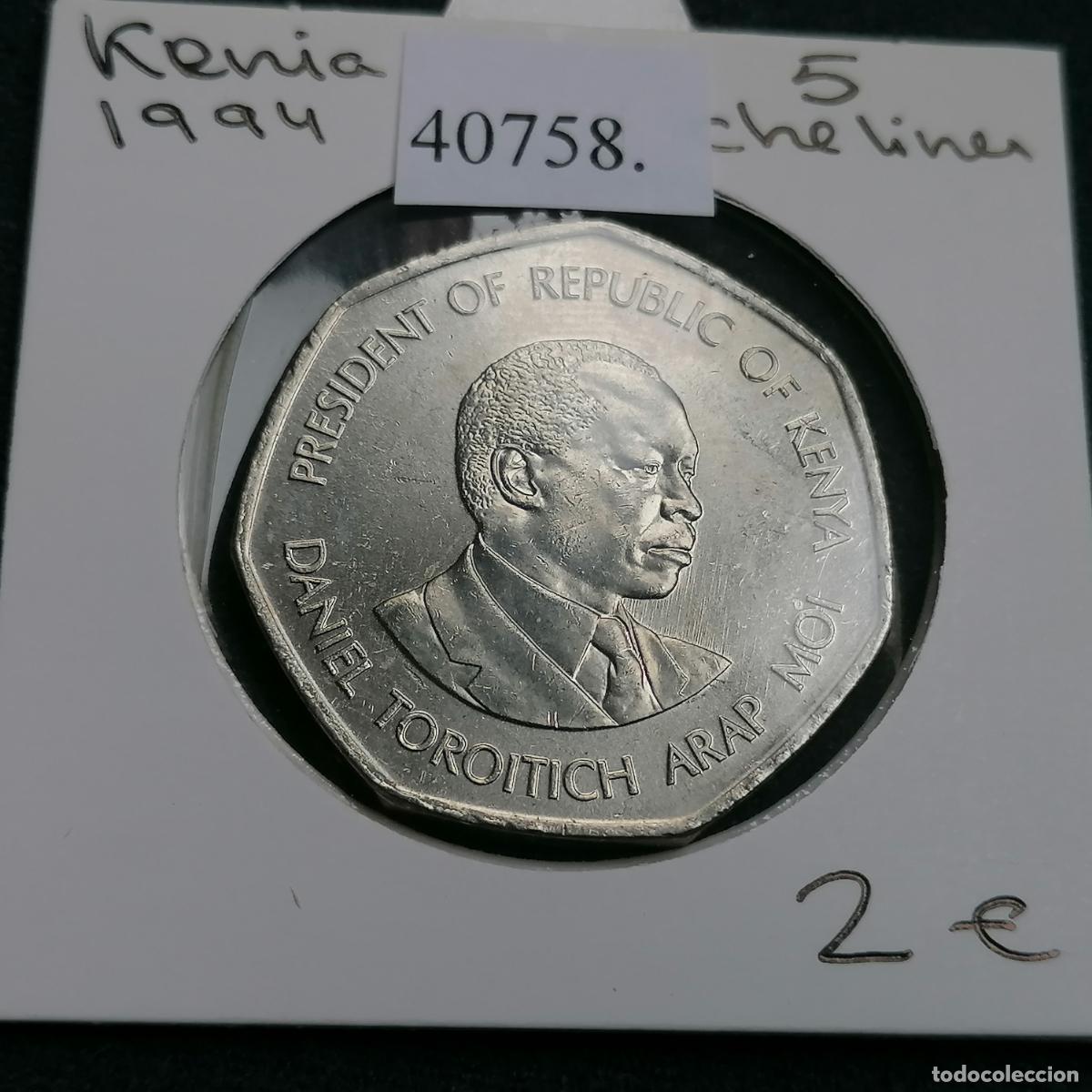 Monedas antiguas de &Aacute;frica: Kenia 5 shilling 1994 - Foto 1