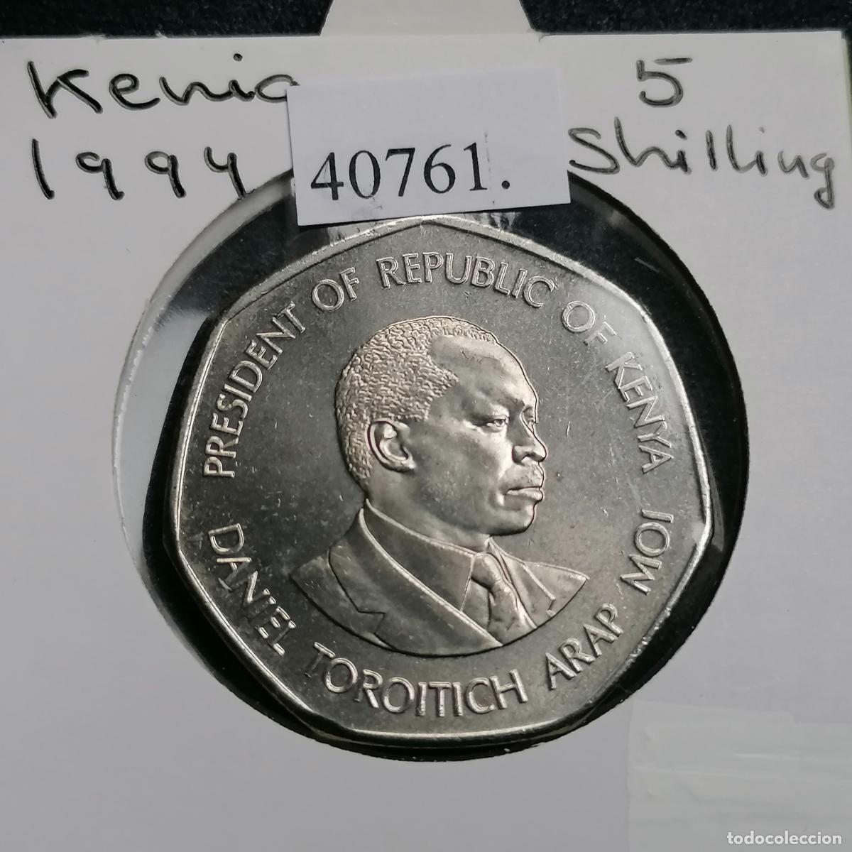 Monedas antiguas de &Aacute;frica: Kenia 5 shilling 1994 - Foto 1