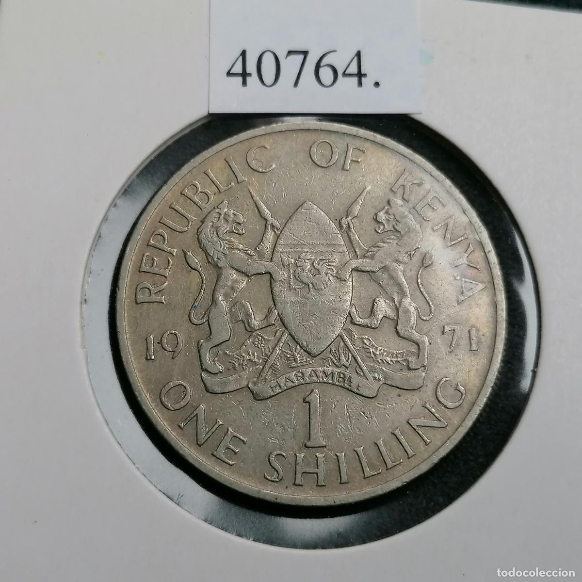 Monedas antiguas de &Aacute;frica: Kenia 1 shilling 1971 - Foto 2