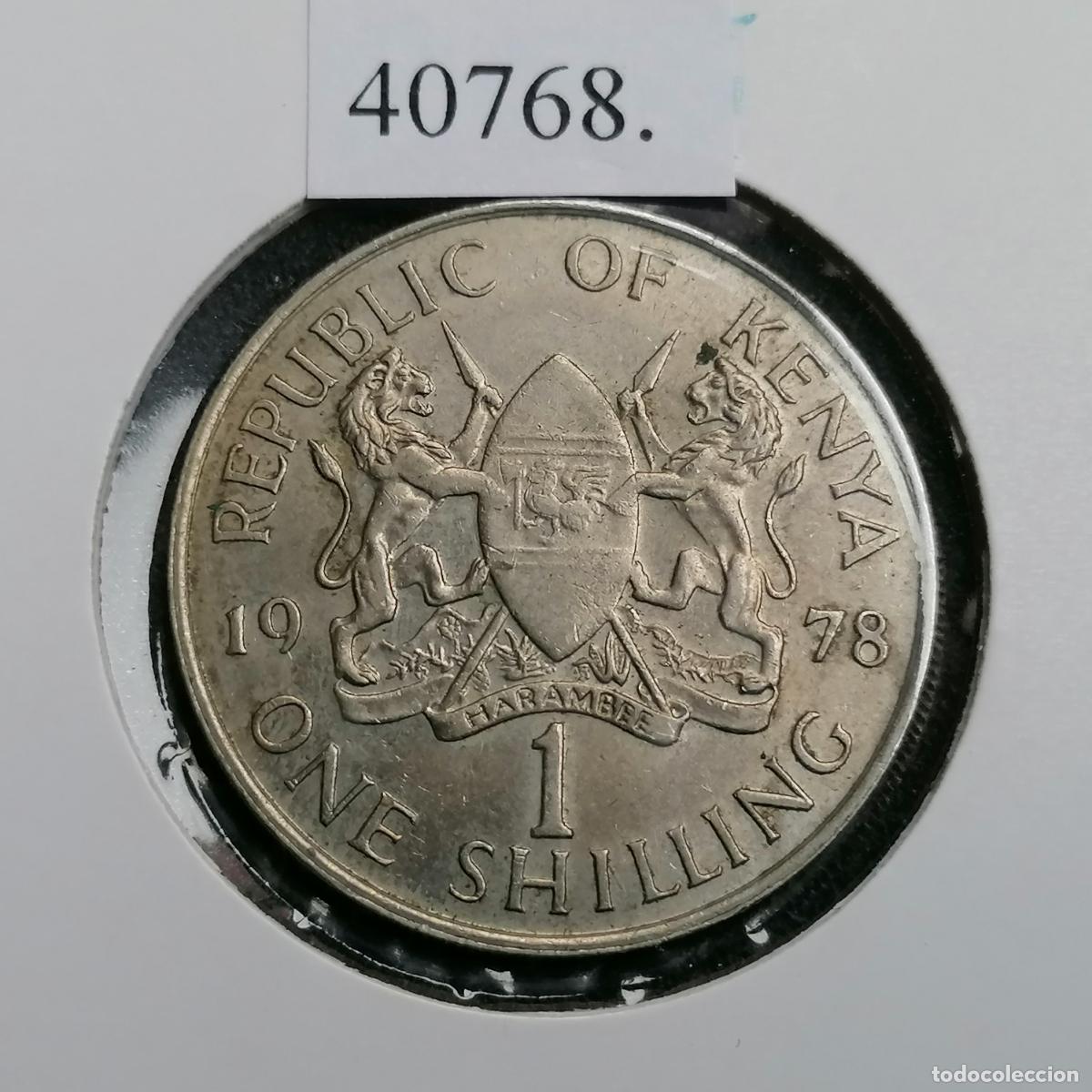 Monedas antiguas de &Aacute;frica: Kenia 1 shilling 1978 - Foto 2