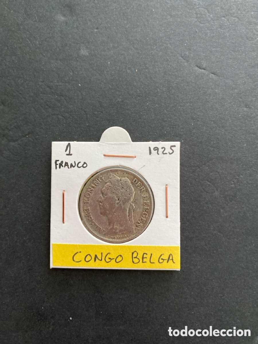 Monedas antiguas de &Aacute;frica: Moneda de Congo Belga - Foto 1