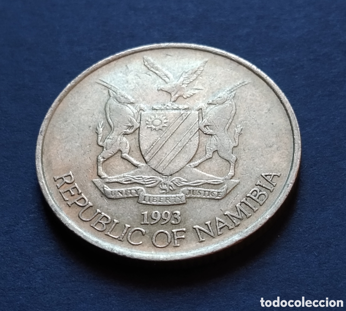 Monedas antiguas de &Aacute;frica: MONEDA - NAMIBIA 5 DOLLARES 1993 - Foto 4