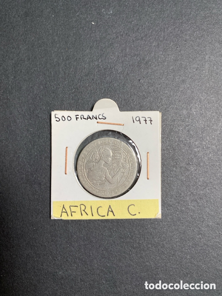 Monedas antiguas de &Aacute;frica: Moneda de Africa Central - Foto 1