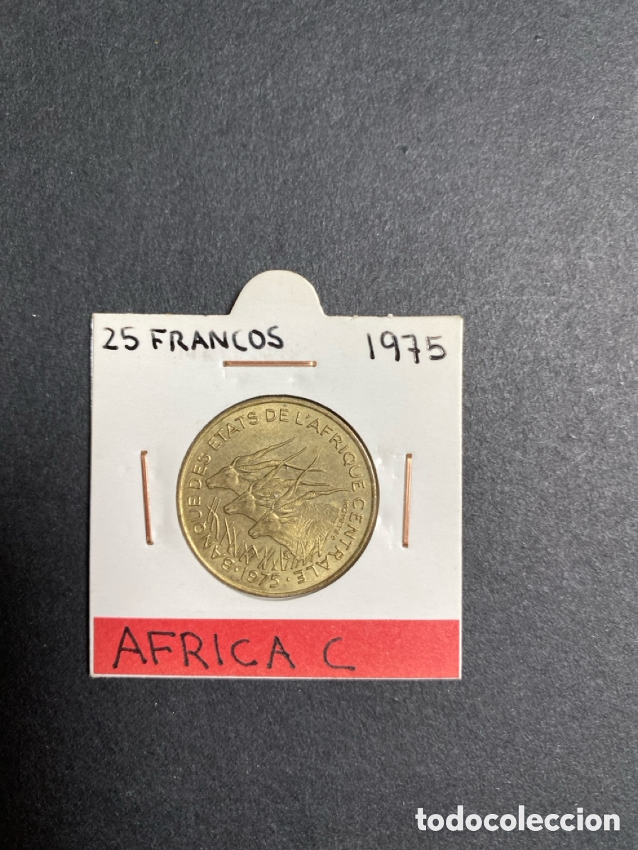 Monedas antiguas de &Aacute;frica: Moneda de Africa Central - Foto 1