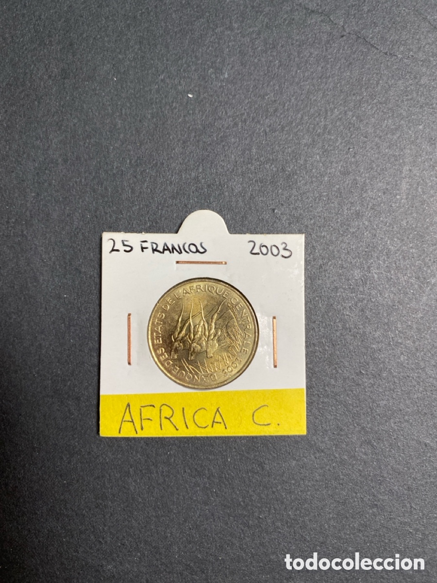 Monedas antiguas de &Aacute;frica: Moneda de Africa Central - Foto 1