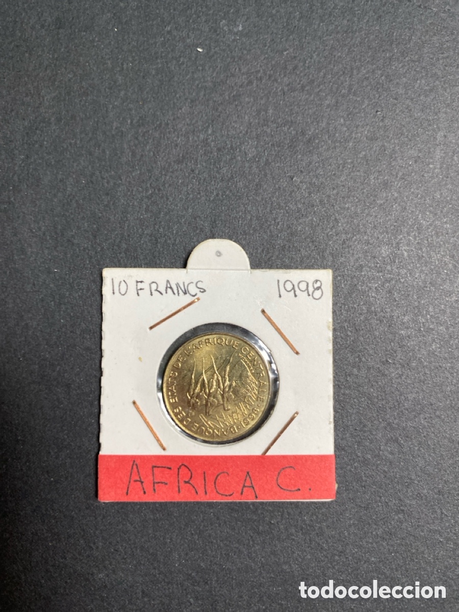 Monedas antiguas de &Aacute;frica: Moneda de Africa Central - Foto 1