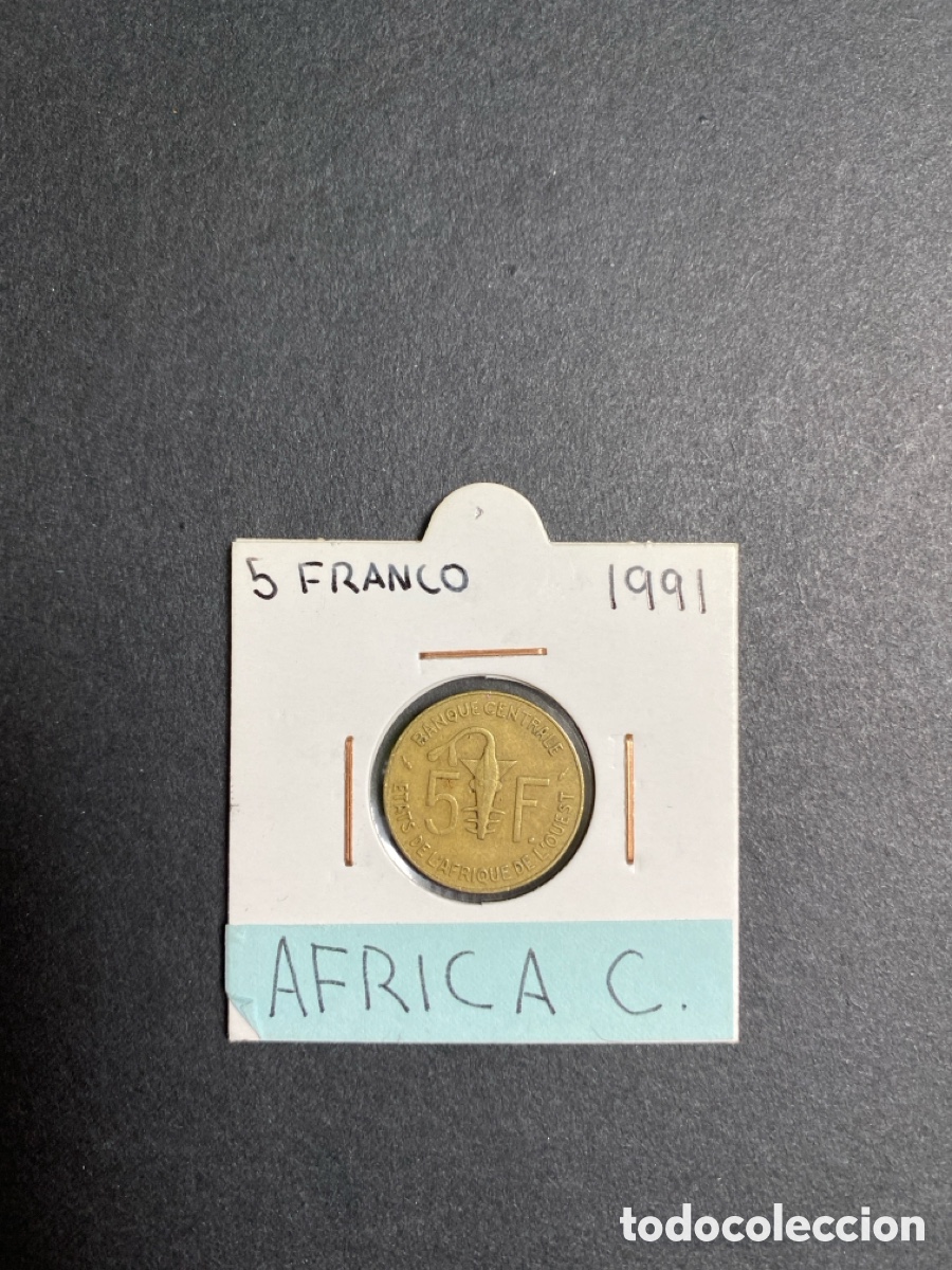 Monedas antiguas de &Aacute;frica: Moneda de Africa Central - Foto 1