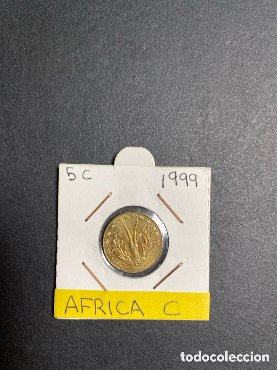 Monedas antiguas de &Aacute;frica: Moneda de Africa Central - Foto 1