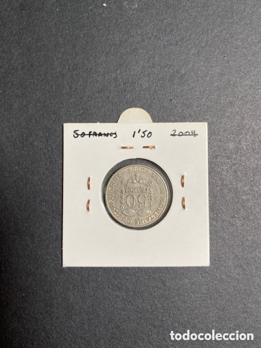 Monedas antiguas de &Aacute;frica: Moneda de Africa Del Oeste - Foto 2