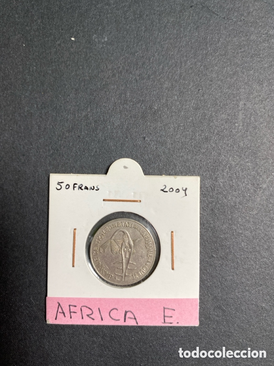Monedas antiguas de &Aacute;frica: Moneda de Africa Del Oeste - Foto 1