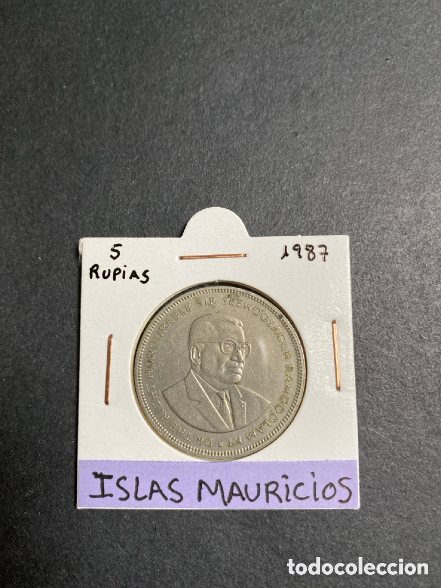 Monedas antiguas de &Aacute;frica: Moneda de Isla Mauricios - Foto 1