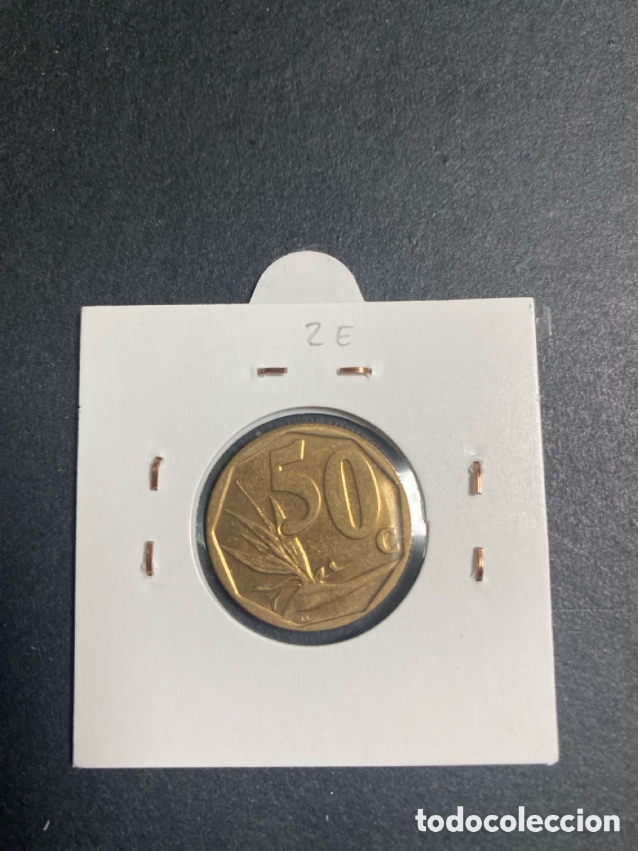 Monedas antiguas de &Aacute;frica: Moneda de Sud&aacute;frica 50 cent - Foto 2