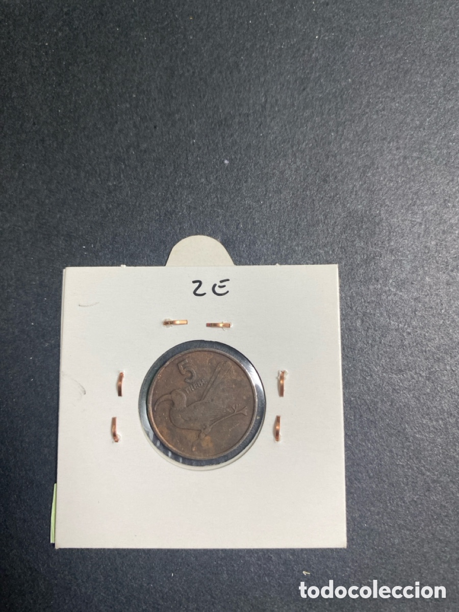 Monedas antiguas de &Aacute;frica: Moneda de Botswana 5 thebe - Foto 2
