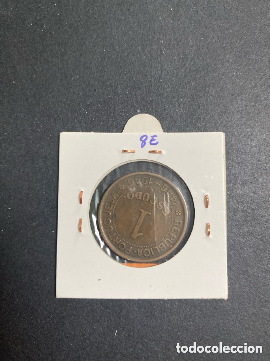 Monedas antiguas de &Aacute;frica: Moneda de Guinea 1 escudo - Foto 2