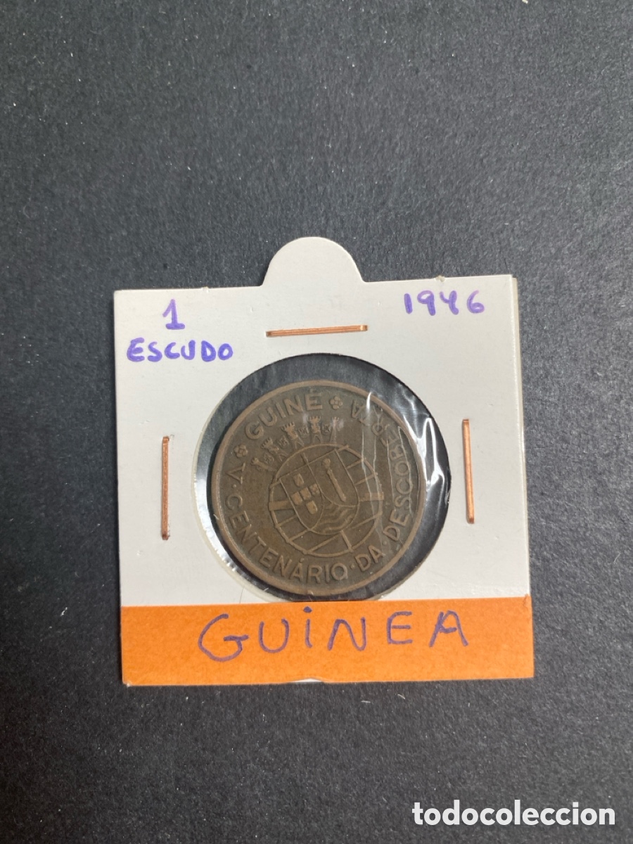 Monedas antiguas de &Aacute;frica: Moneda de Guinea 1 escudo - Foto 1