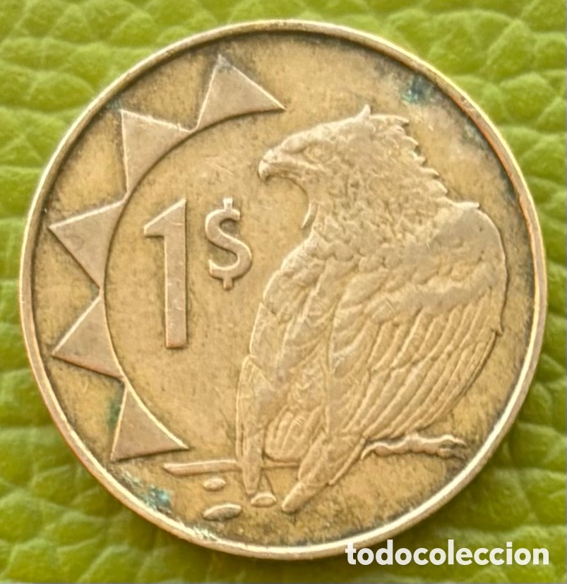 Monedas antiguas de &Aacute;frica: NAMIBIA. 1 D&Oacute;LAR. 1993. - Foto 2