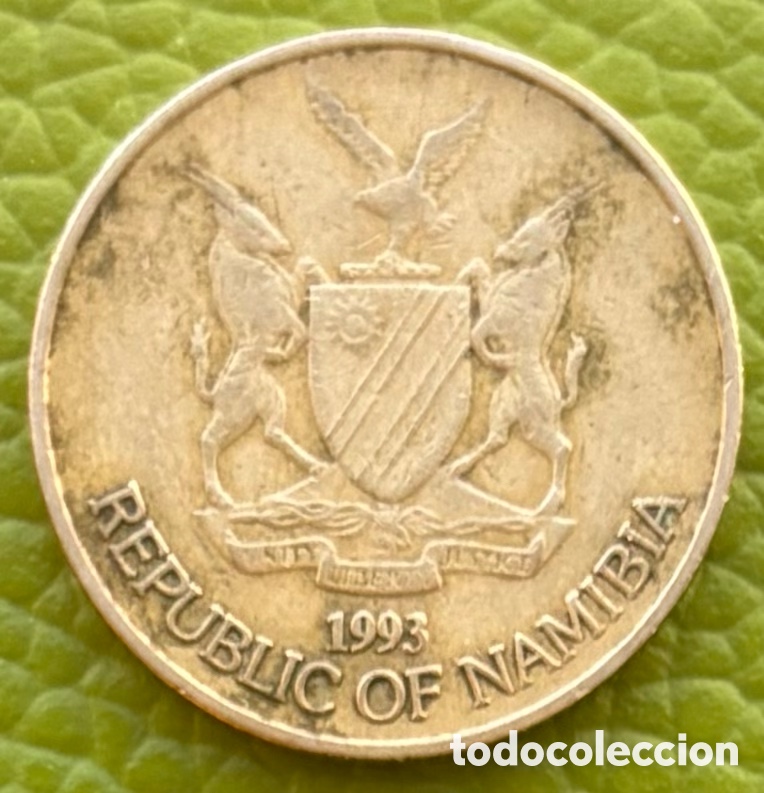 Monedas antiguas de &Aacute;frica: NAMIBIA. 1 D&Oacute;LAR. 1993. - Foto 3