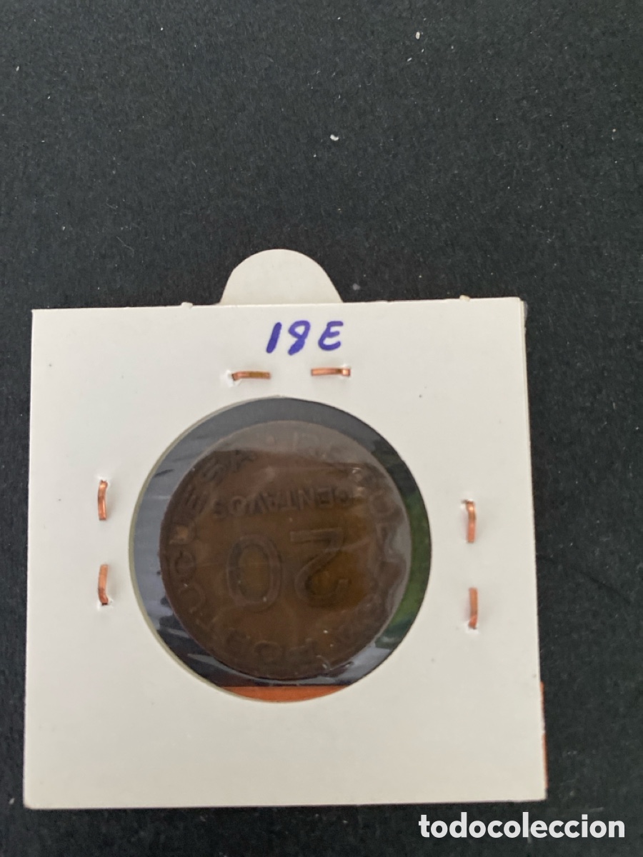 Monedas antiguas de &Aacute;frica: Moneda de Mozambique 20 centavos - Foto 2