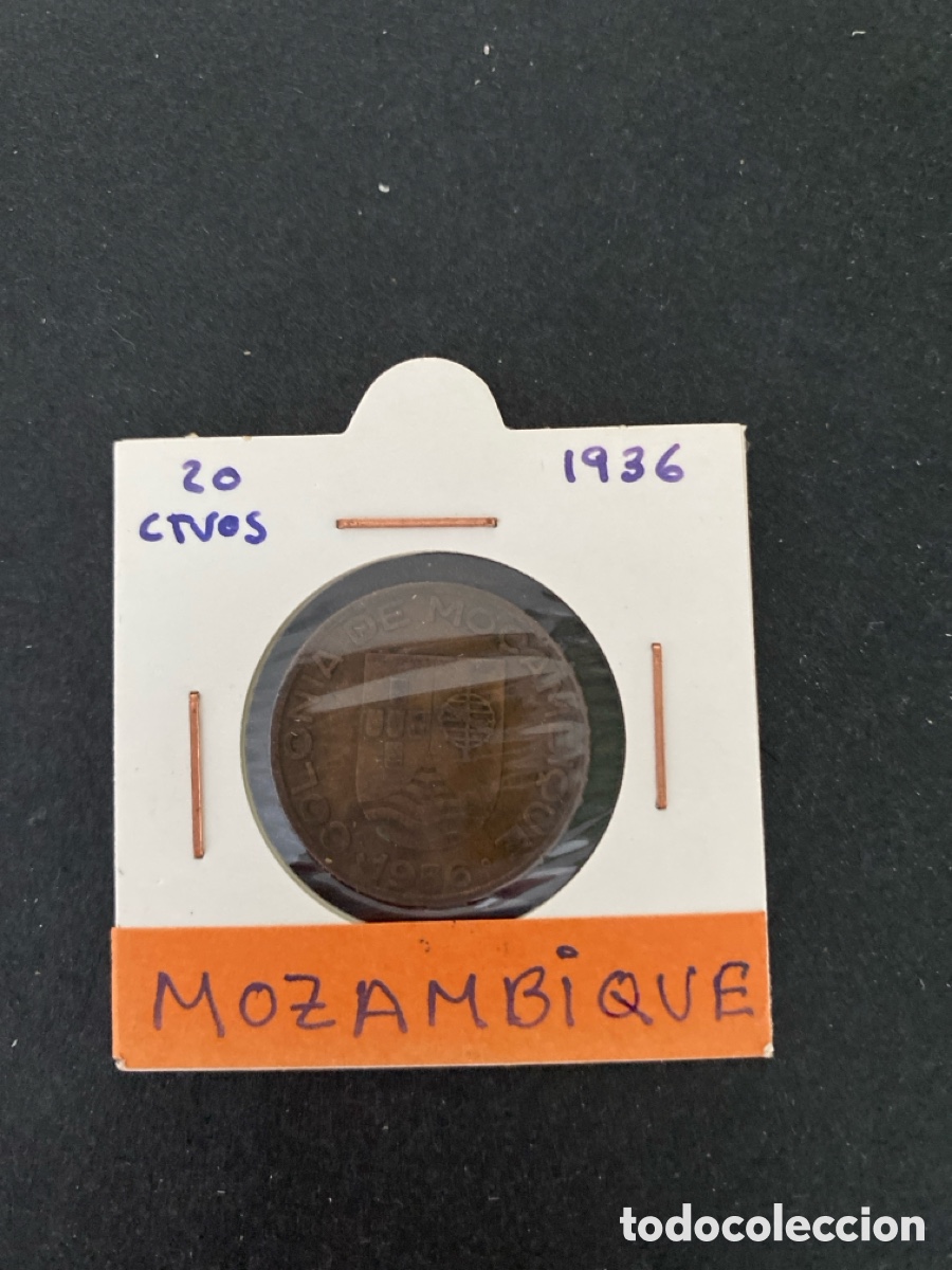 Monedas antiguas de &Aacute;frica: Moneda de Mozambique 20 centavos - Foto 1