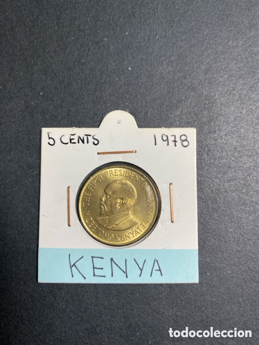 Monedas antiguas de &Aacute;frica: Moneda de Kenia 5 cents - Foto 1