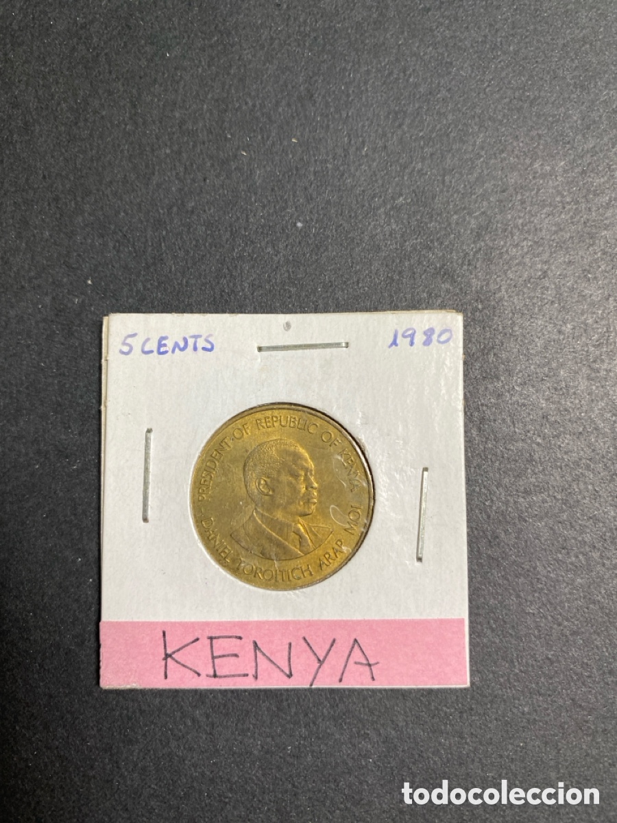 Monedas antiguas de &Aacute;frica: Moneda de Kenia 5 cents - Foto 1