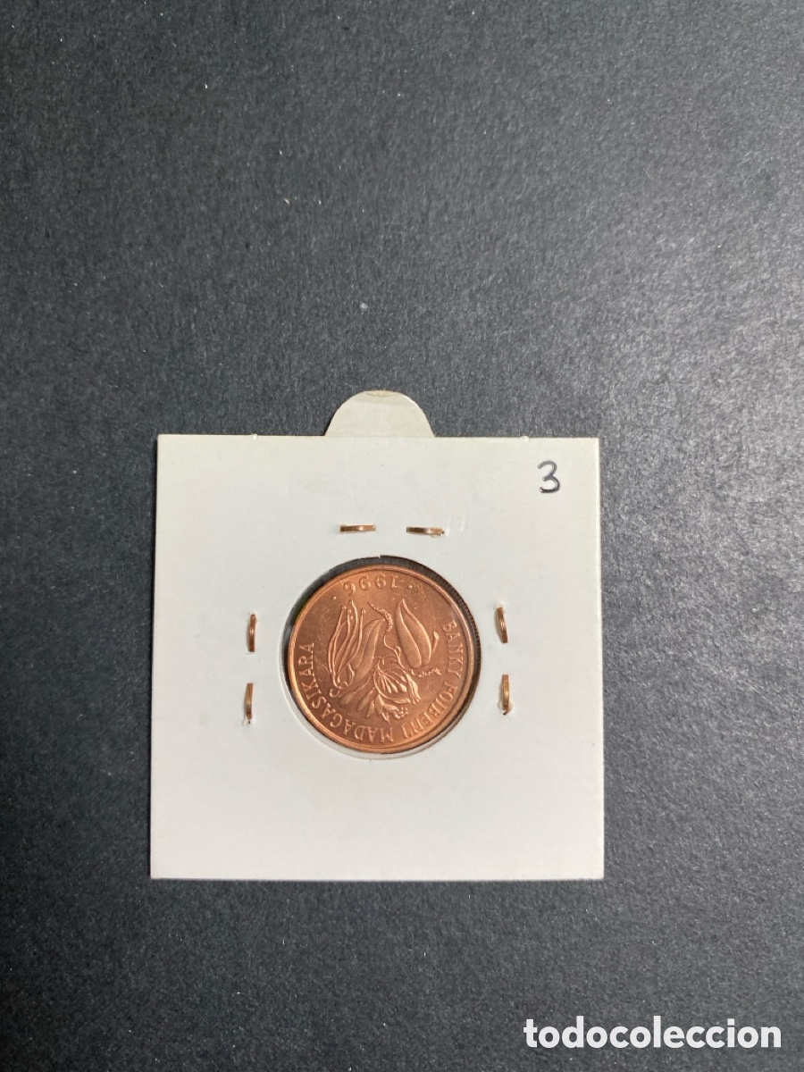 Monedas antiguas de &Aacute;frica: Moneda de Madagascar 10 francs - Foto 2