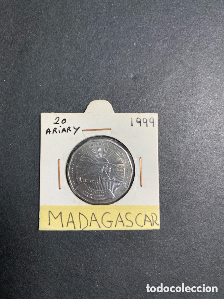 Monedas antiguas de &Aacute;frica: Moneda de Madagascar 20 ariary - Foto 1