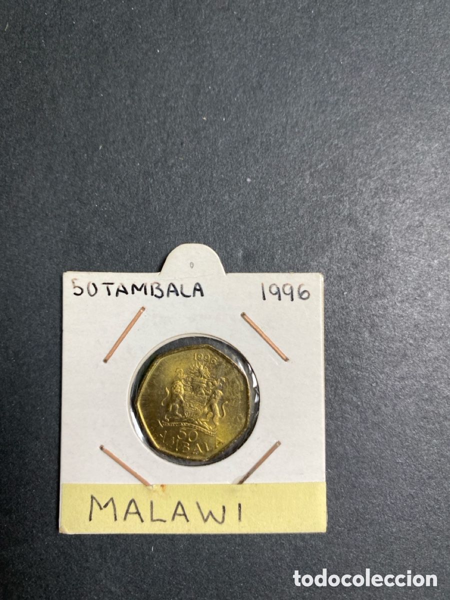 Monedas antiguas de &Aacute;frica: Moneda de Malawi 50 tambala - Foto 1