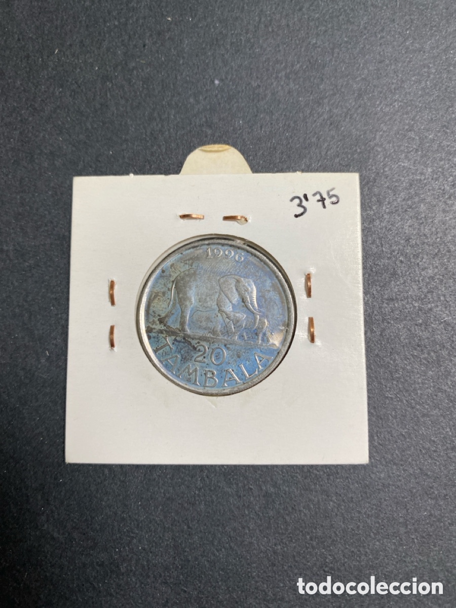 Monedas antiguas de &Aacute;frica: Moneda de Malawi 20 tambala - Foto 2