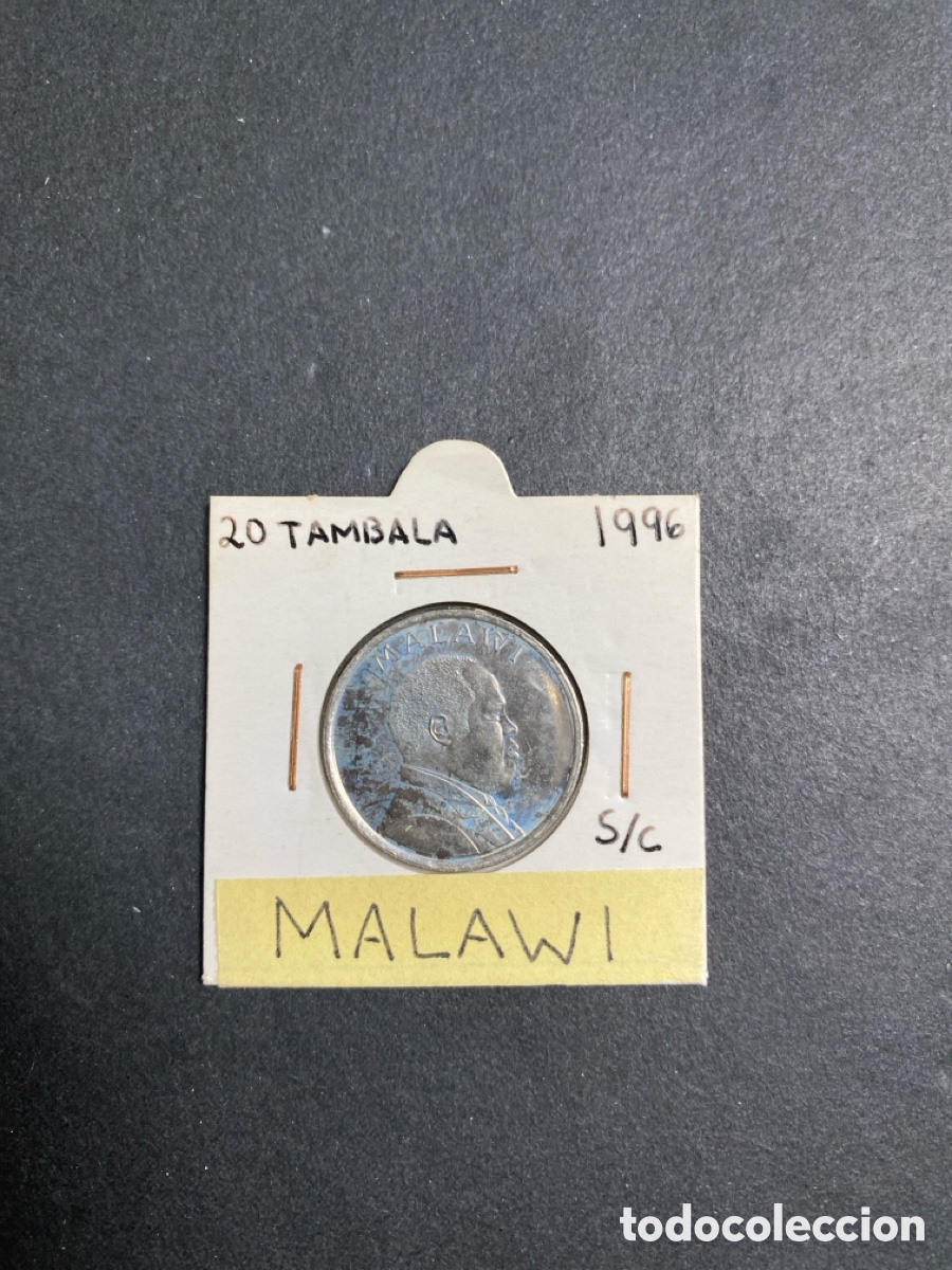Monedas antiguas de &Aacute;frica: Moneda de Malawi 20 tambala - Foto 1