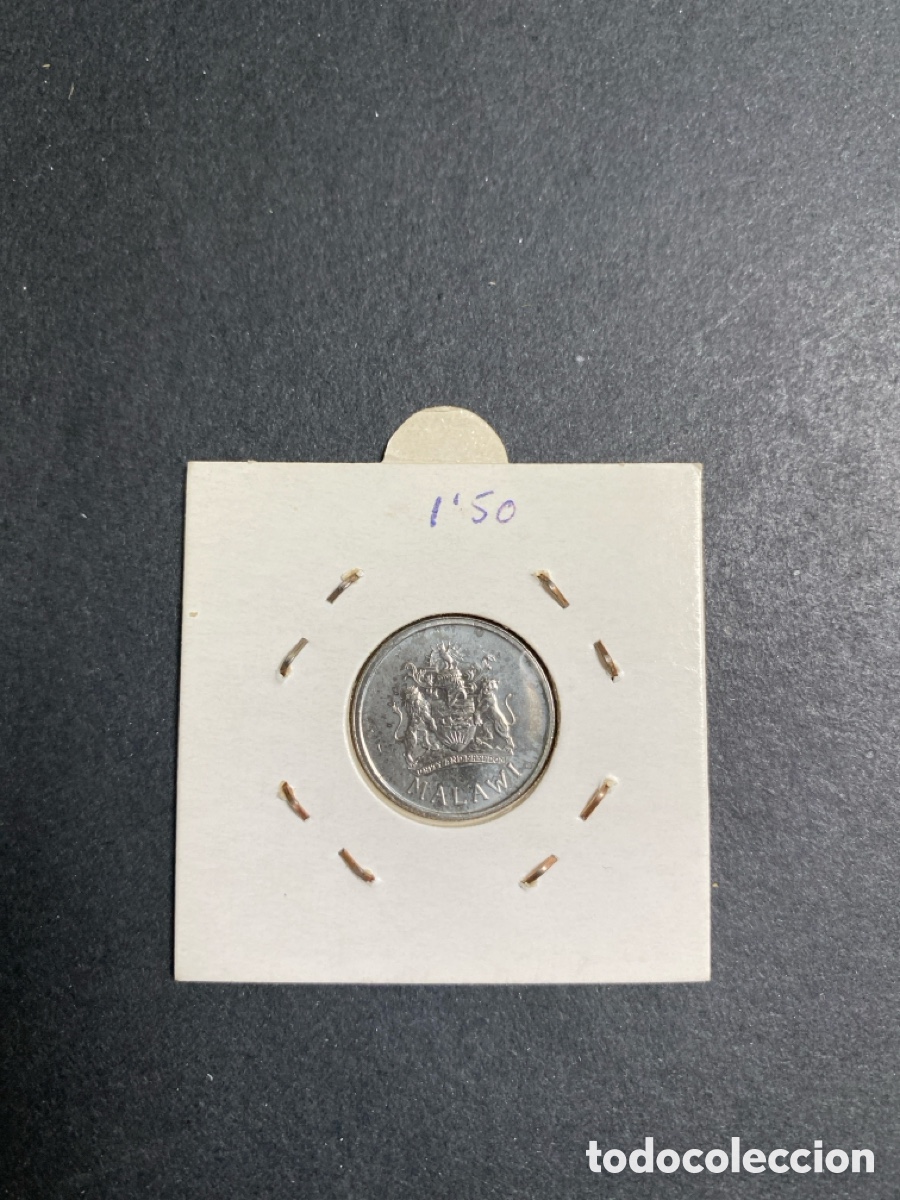 Monedas antiguas de &Aacute;frica: Moneda de Malawi 5 tambala - Foto 2