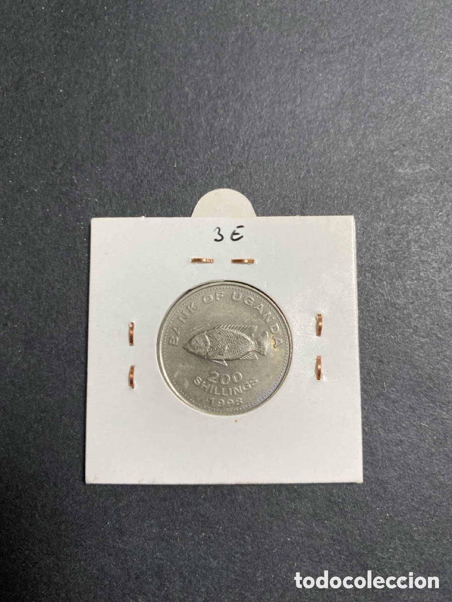 Monedas antiguas de &Aacute;frica: Moneda de Uganda 200 schilling - Foto 2